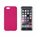 iPhone 6 6s Plus 5.5 - LED Light illuminated Dimmable Selfie Flash Matte Hard Phone Cover Case - Hot Pink